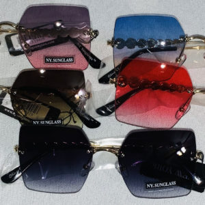 Ombre Rhinestone Sunglasses Shades 5 colors