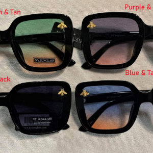 Large GOLD BEE Ombre Sunglasses Shades 4 colors