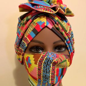 Turban & Face Mask Set 8 colors
