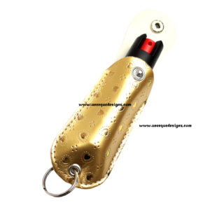 GOLD PEPPER SPRAY KEYCHAIN 1/2 OZ.